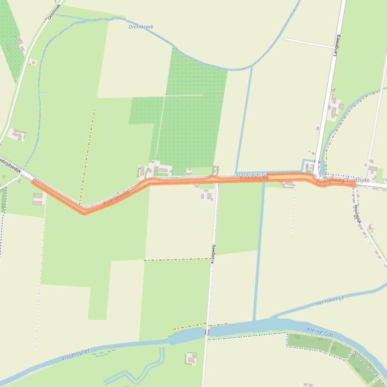 Kaart van postcodegebied 3264LH.