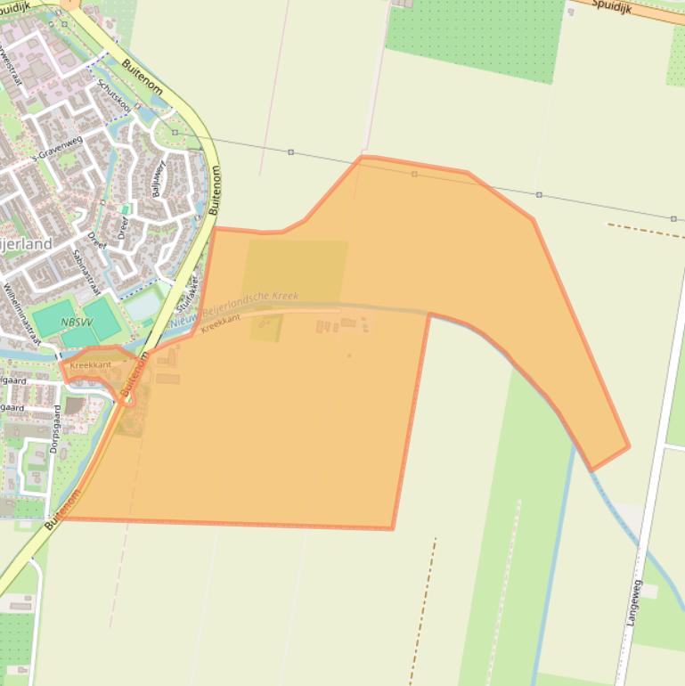 Kaart van postcodegebied 3264LW.