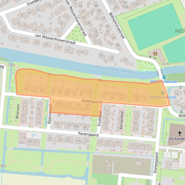 Kaart van postcodegebied 3264PA.