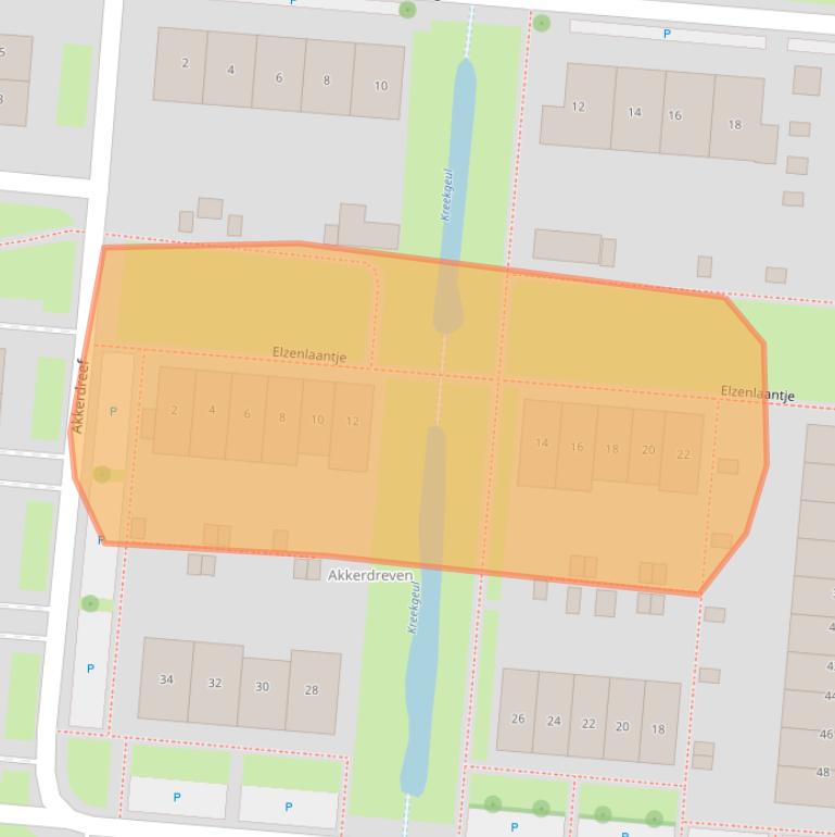 Kaart van postcodegebied 3264PK.