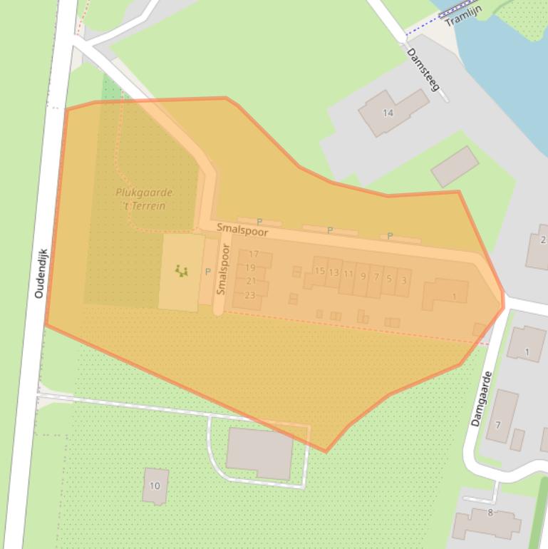 Kaart van postcodegebied 3264PT.