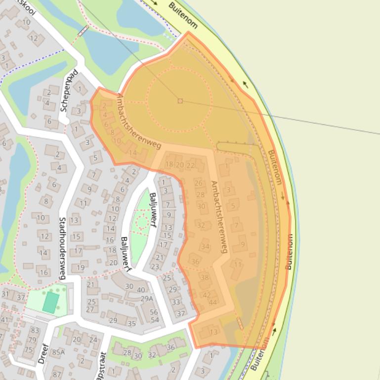 Kaart van postcodegebied 3264SE.