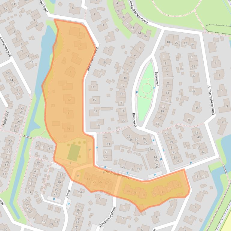 Kaart van postcodegebied 3264SH.