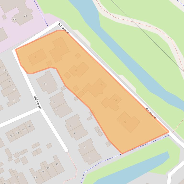 Kaart van postcodegebied 3264TG.