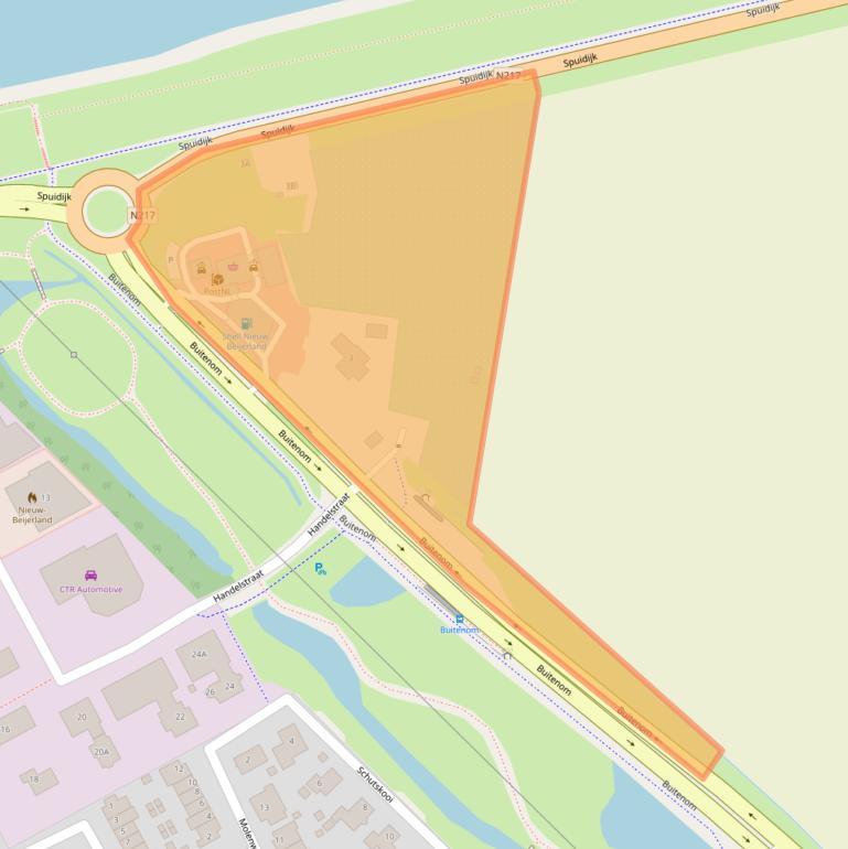 Kaart van postcodegebied 3264TK.