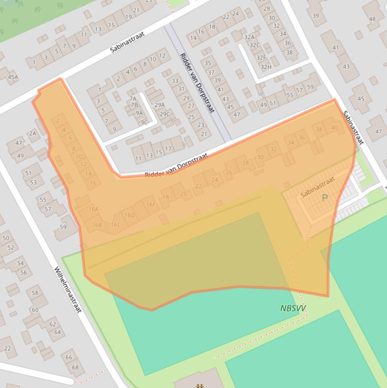 Kaart van postcodegebied 3264VD.