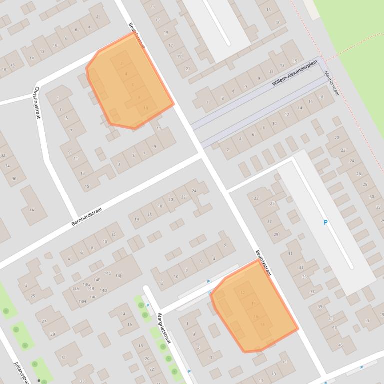 Kaart van postcodegebied 3264XB.