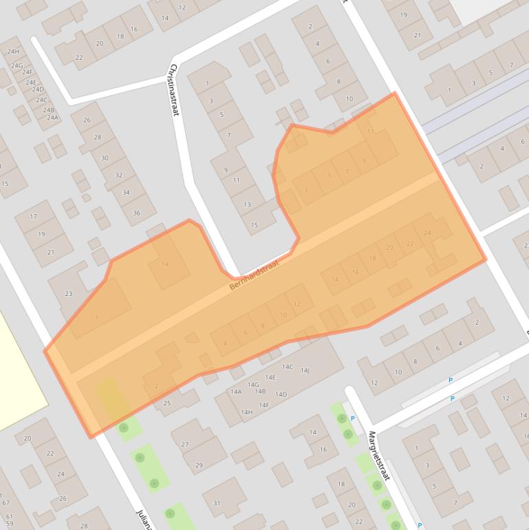 Kaart van postcodegebied 3264XC.