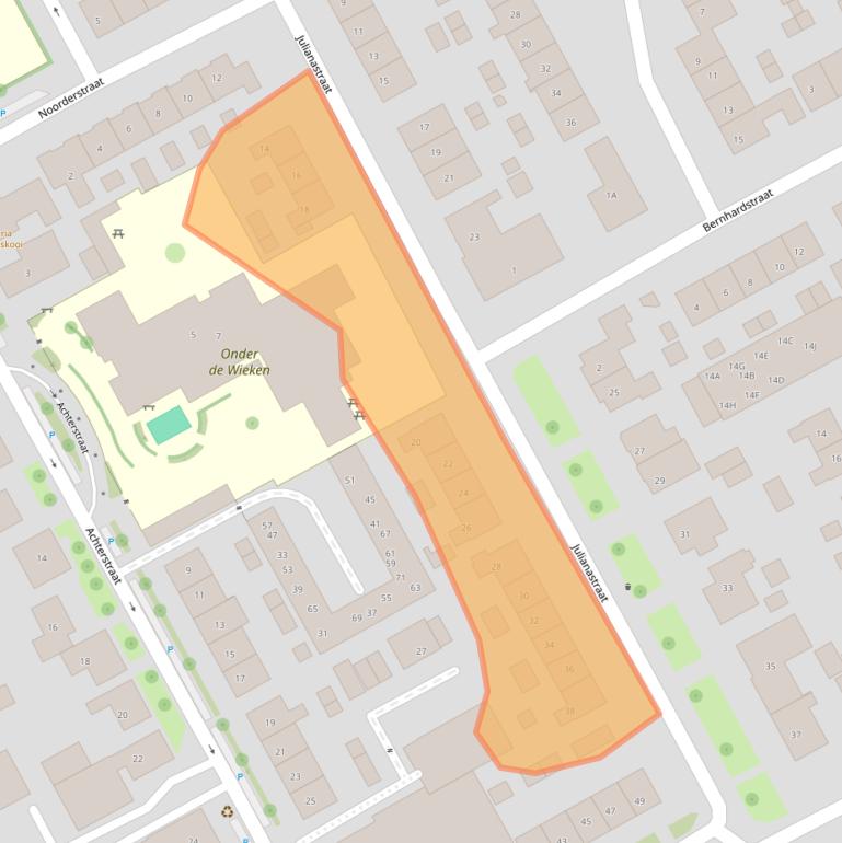 Kaart van postcodegebied 3264XH.