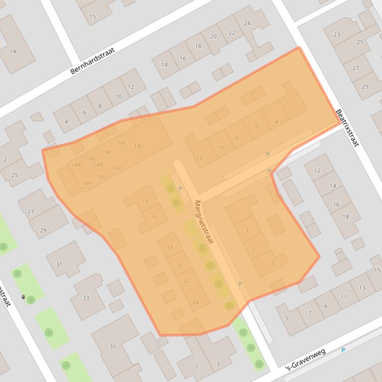 Kaart van postcodegebied 3264XJ.