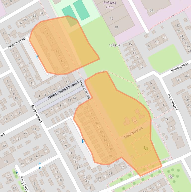 Kaart van postcodegebied 3264XK.