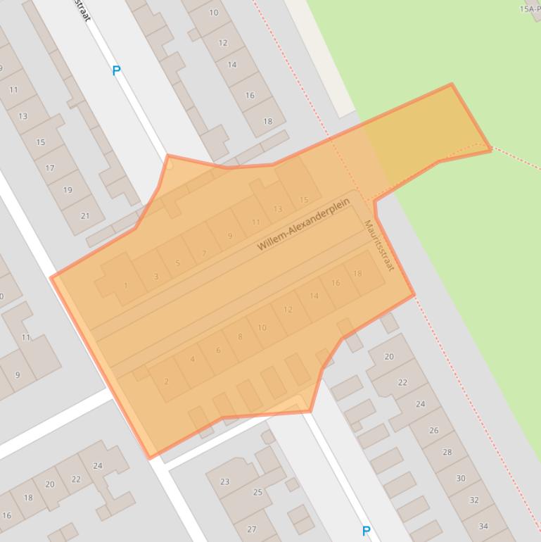 Kaart van postcodegebied 3264XP.