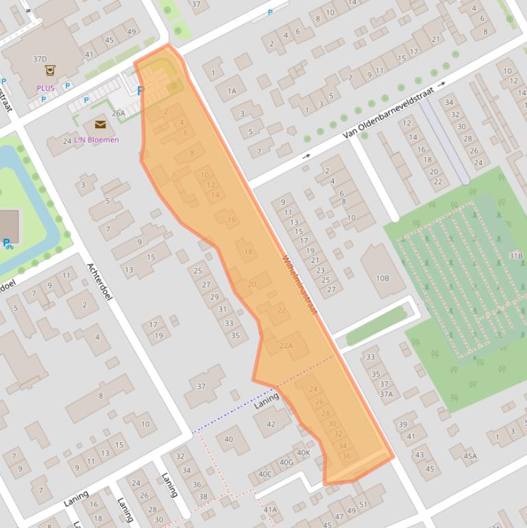 Kaart van postcodegebied 3264XS.