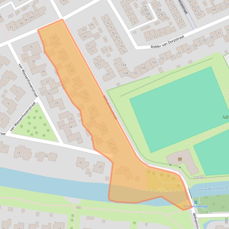Kaart van postcodegebied 3264XT.