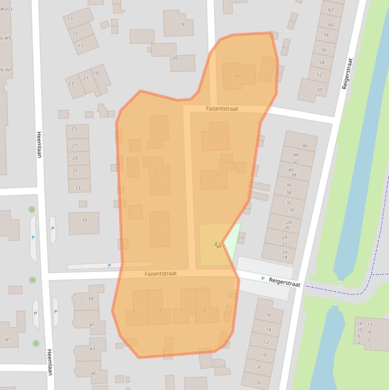 Kaart van postcodegebied 3265CE.