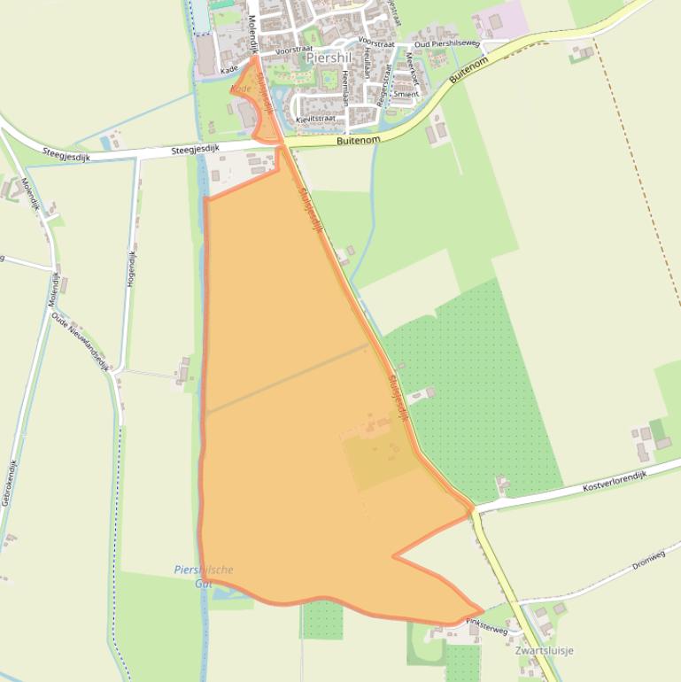 Kaart van postcodegebied 3265LJ.