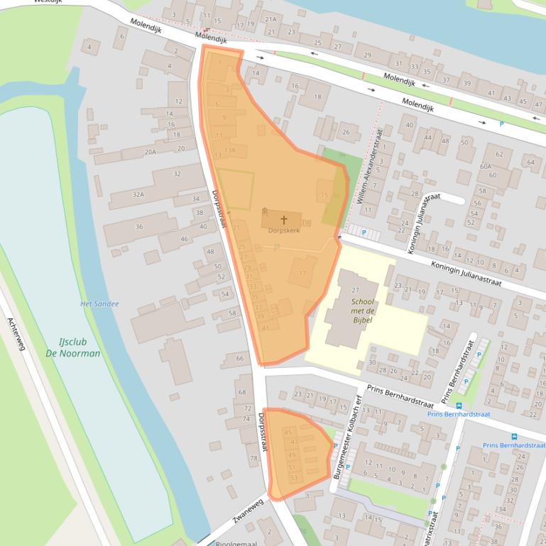 Kaart van postcodegebied 3267AE.