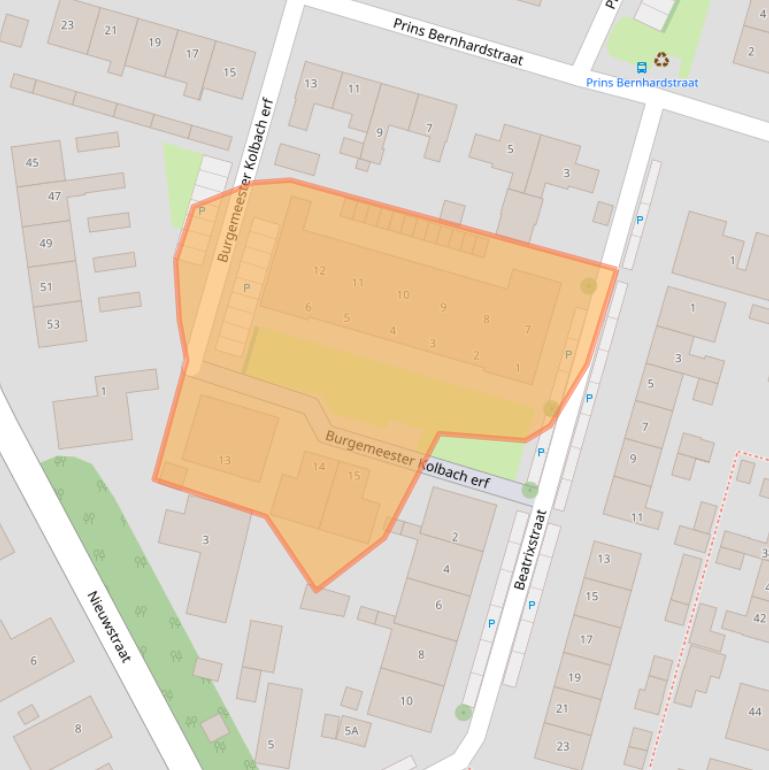 Kaart van postcodegebied 3267AH.