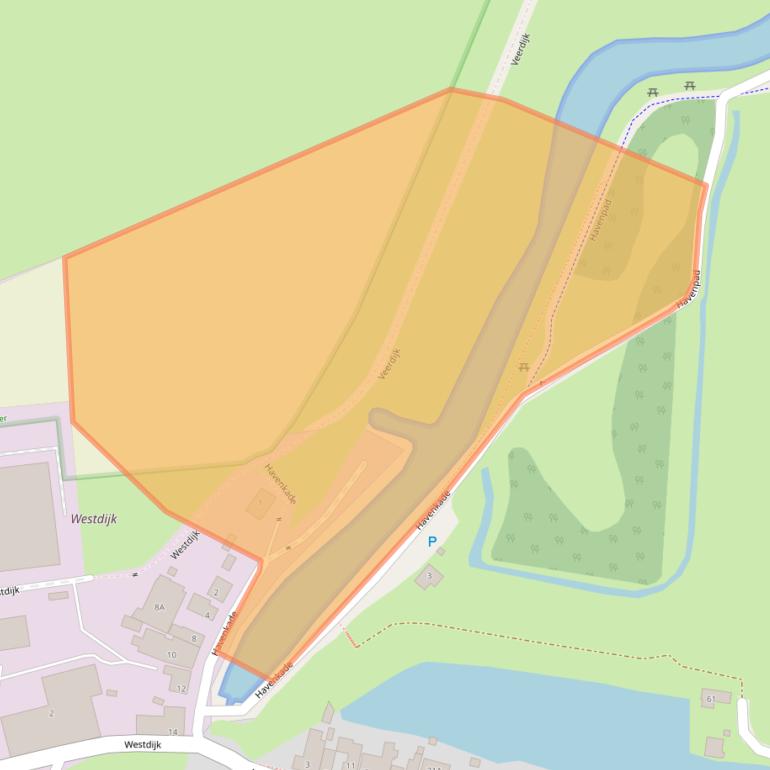 Kaart van postcodegebied 3267AX.