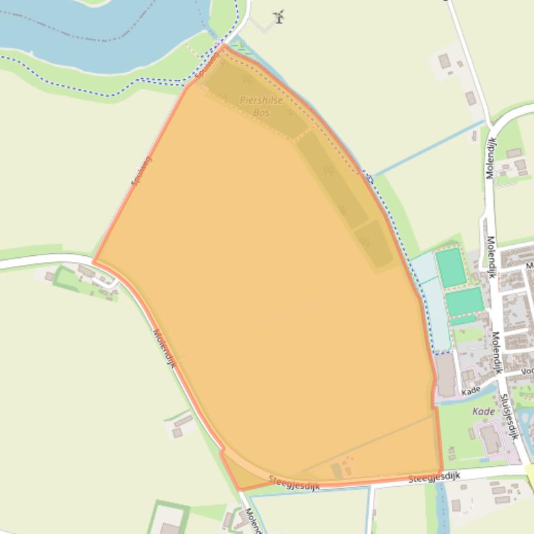 Kaart van postcodegebied 3267BA.