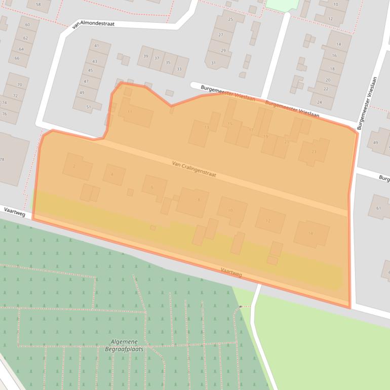 Kaart van postcodegebied 3267BD.