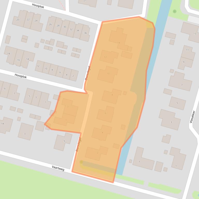 Kaart van postcodegebied 3267BG.