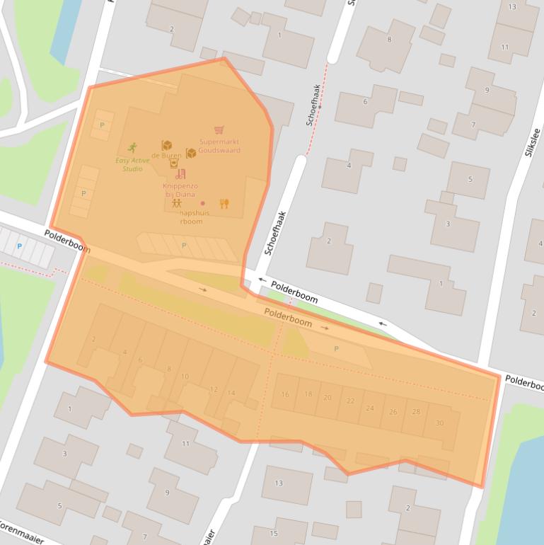 Kaart van postcodegebied 3267BH.