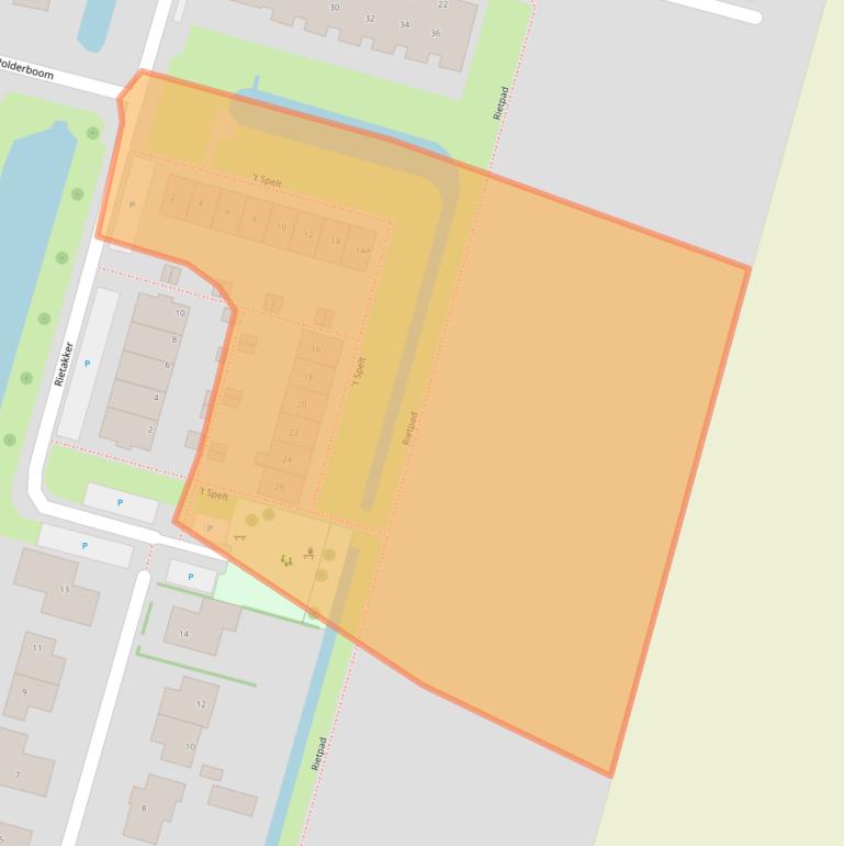 Kaart van postcodegebied 3267BR.