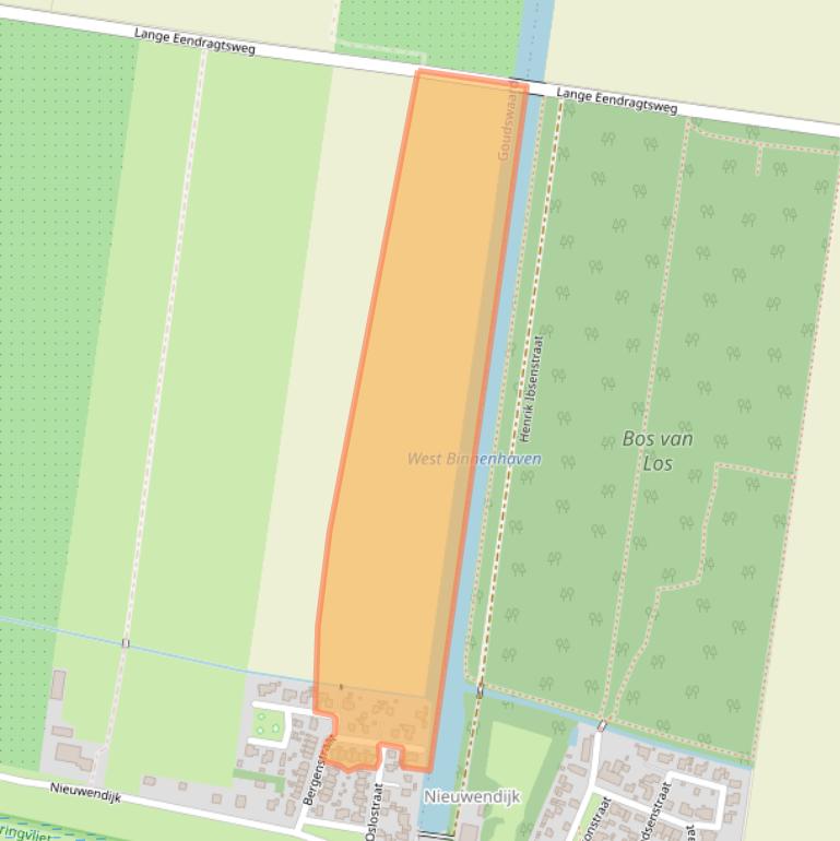 Kaart van postcodegebied 3267LD.