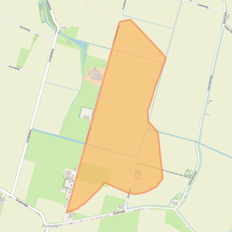 Kaart van postcodegebied 3267LH.