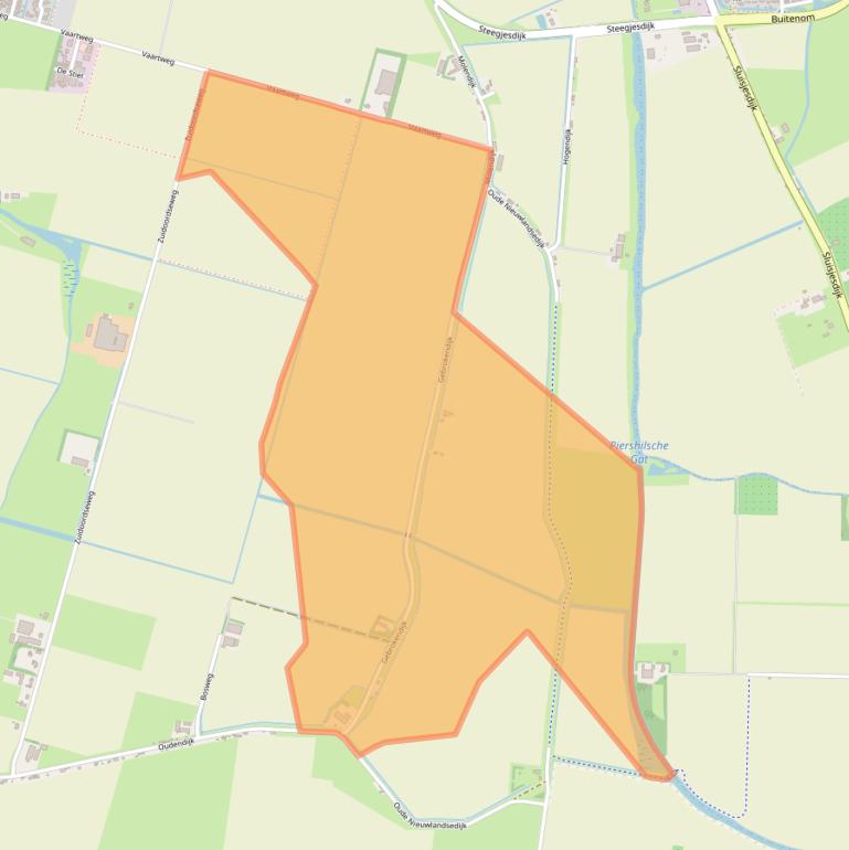 Kaart van postcodegebied 3267LK.