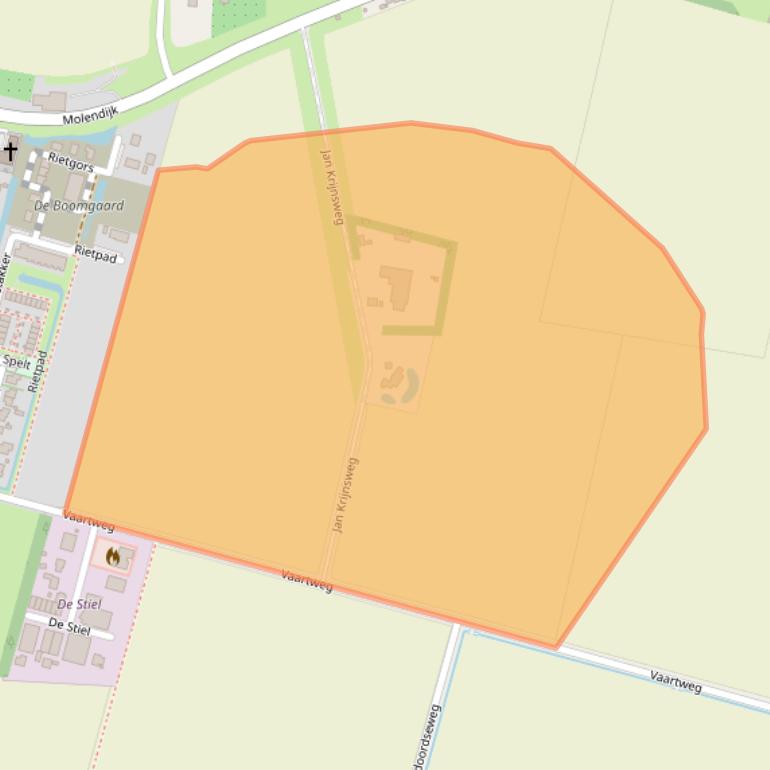 Kaart van postcodegebied 3267LM.