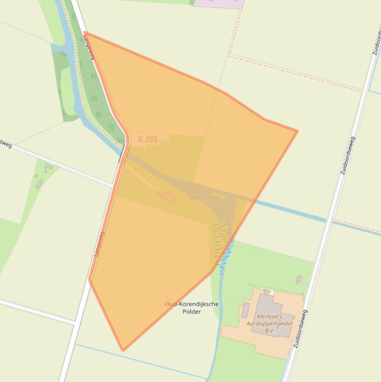 Kaart van postcodegebied 3267LN.