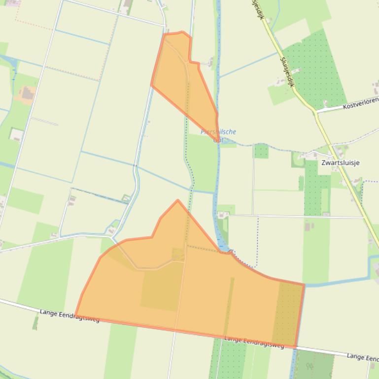 Kaart van postcodegebied 3267LP.