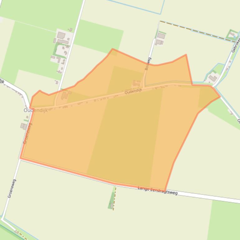 Kaart van postcodegebied 3267LR.