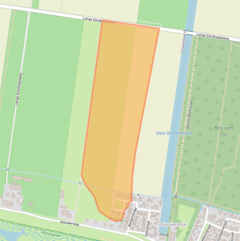 Kaart van postcodegebied 3267MA.