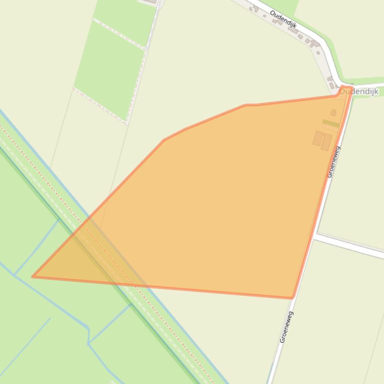 Kaart van postcodegebied 3267MB.