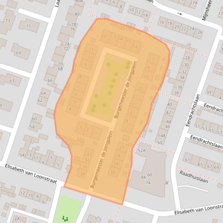 Kaart van postcodegebied 3271AA.