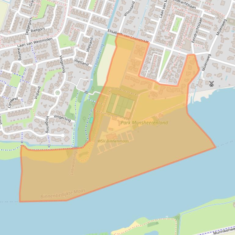 Kaart van postcodegebied 3271AH.