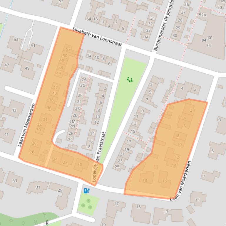 Kaart van postcodegebied 3271AK.