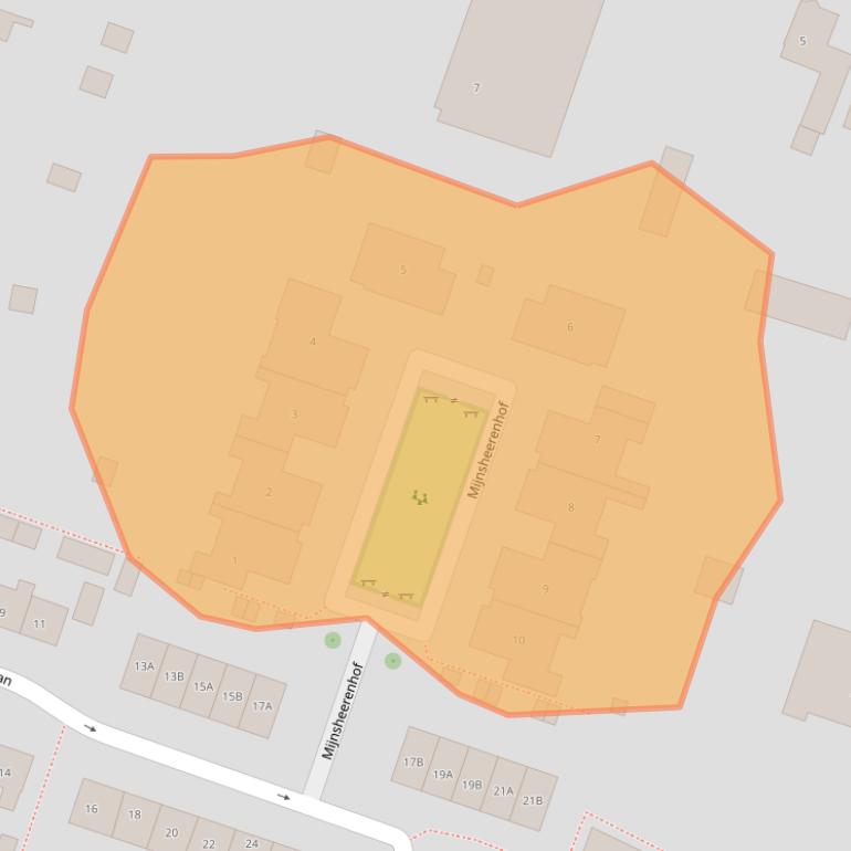 Kaart van postcodegebied 3271AN.