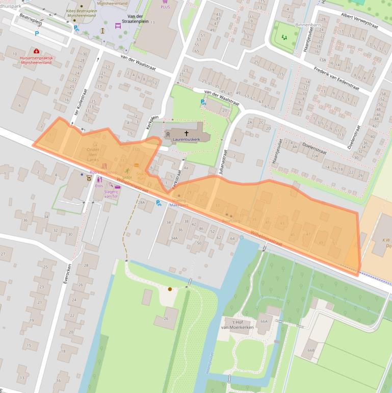 Kaart van postcodegebied 3271BX.
