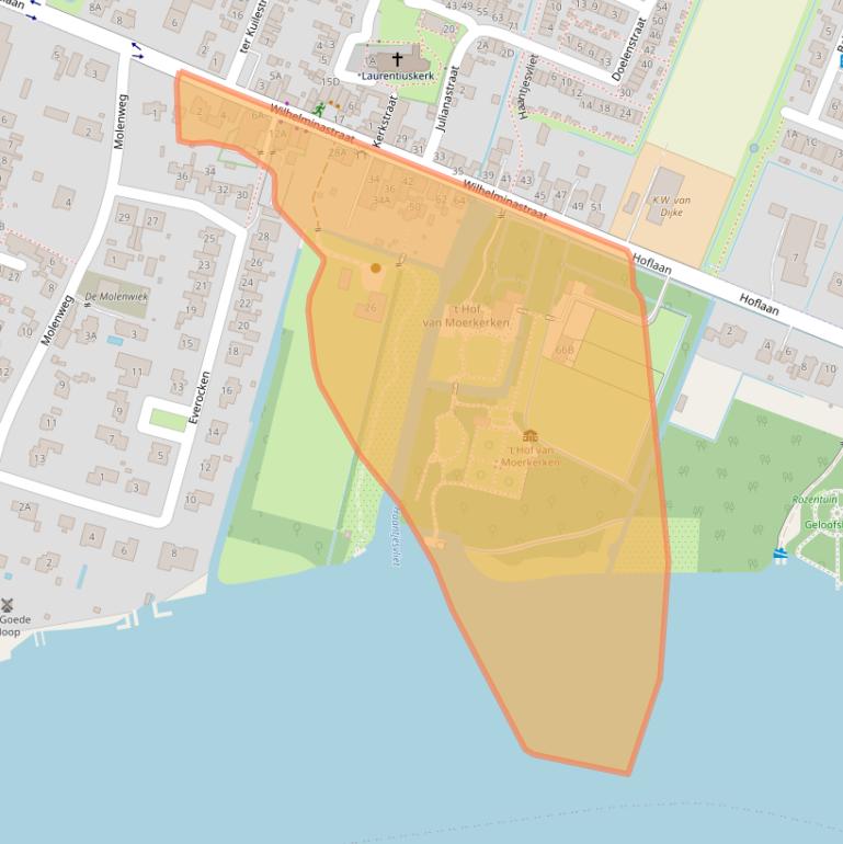 Kaart van postcodegebied 3271BZ.