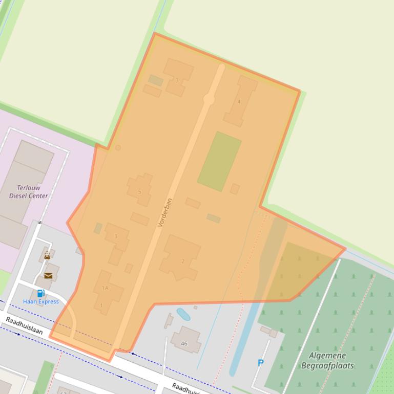 Kaart van postcodegebied 3271DA.