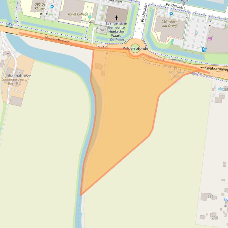 Kaart van postcodegebied 3271LA.