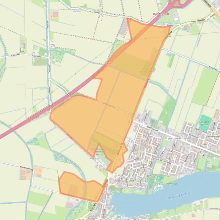 Kaart van postcodegebied 3271LH.