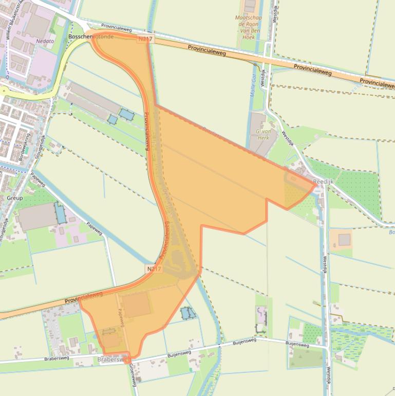 Kaart van postcodegebied 3271LJ.