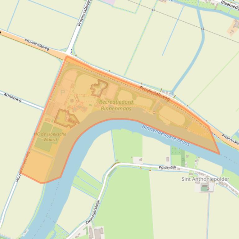 Kaart van postcodegebied 3271LX.