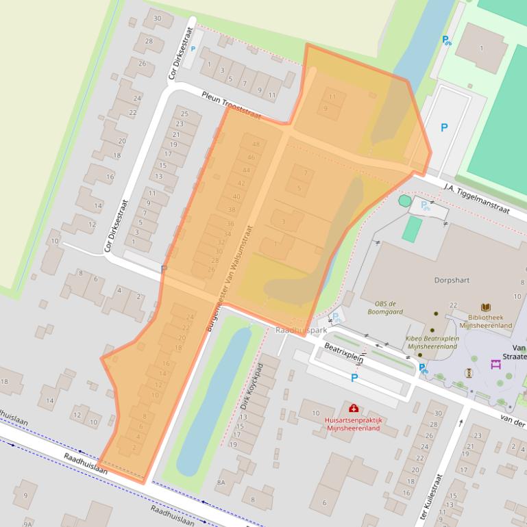 Kaart van postcodegebied 3271SE.