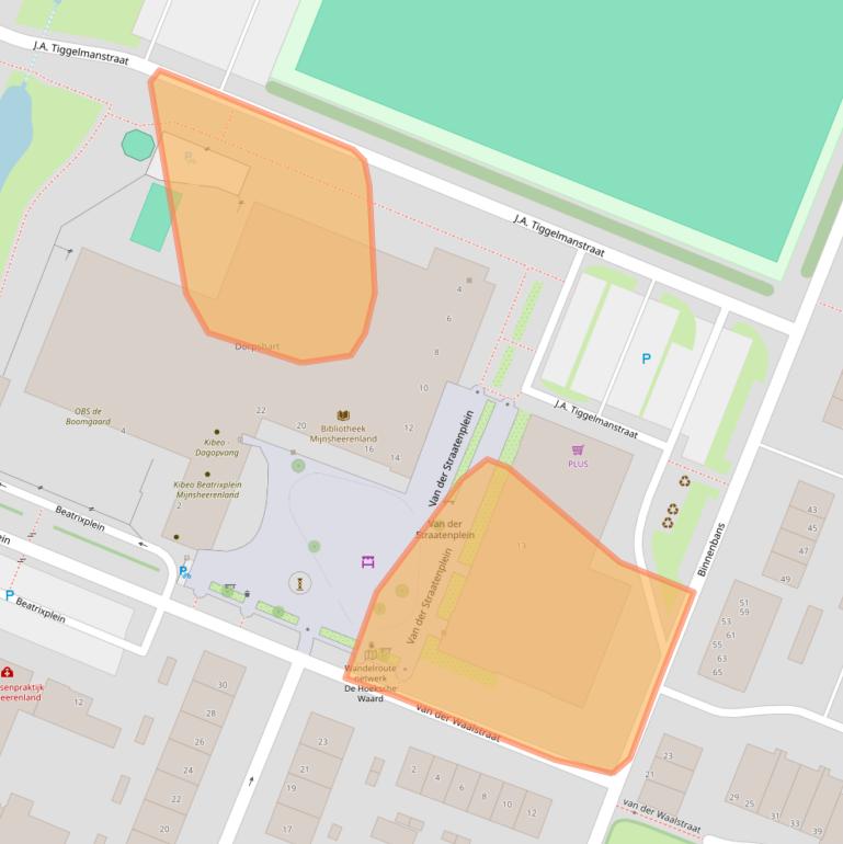 Kaart van postcodegebied 3271SH.